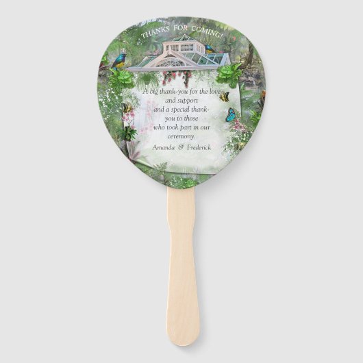 Das Viktorianische Greenhouse Fächer (Rückseite)