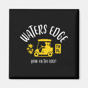 Das Village Edge TV Fl Golf Cart Design Magnet