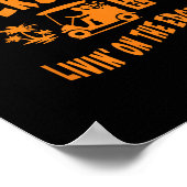 Das Village Edge TV Fl Golf Cart Design Poster (Ecke)