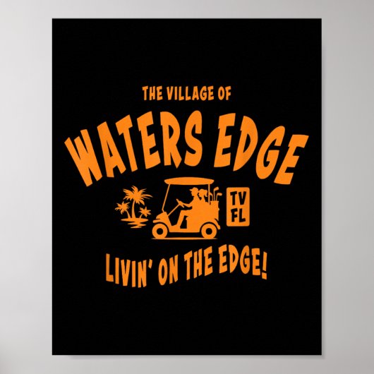 Das Village Edge TV Fl Golf Cart Design Poster (Vorne)