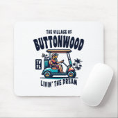 Das Village Of Buttonwood Golf Cart Design Mousepad (Mit Mouse)