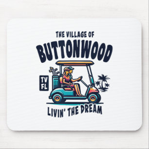 Das Village Of Buttonwood Golf Cart Design Mousepad