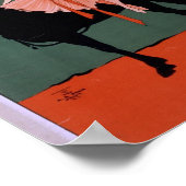 Das Vintage Circus Girl Theater Poster (Ecke)