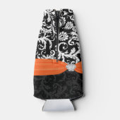 Das Vintage Damasketmuster der Rustikalen Braut Flaschenkühler (Rückseite)