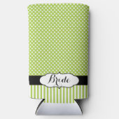 Das Vintage Damasketmuster der Rustikalen Braut Selters Dosenkühler (Vorderseite)