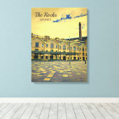 Das Vintage Erbe des Rocks Sydney Leinwanddruck (Insitu (Holzboden))