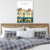 Das Vintage Erbe des Rocks Sydney Leinwanddruck (Insitu (Schlafzimmer))