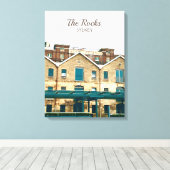 Das Vintage Erbe des Rocks Sydney Leinwanddruck (Insitu (Holzboden))