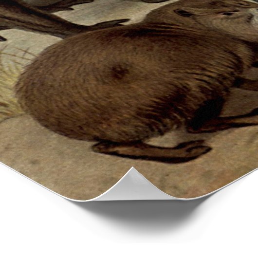 Das Vintage Jungle-Poster Poster (Ecke)