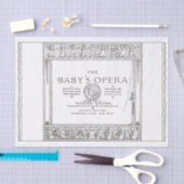 Das Vintage Kinderposter der Babys Oper Seidenpapier (Handwerk)