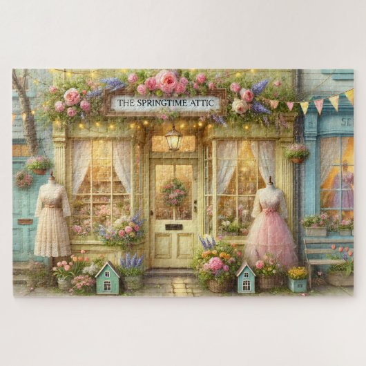 Das vintage Kleidergeschäft The Springtime Attic Puzzle (Horizontal)