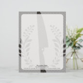 Das Vintage Messer des Art-Koch, das Briefbogen (Stehend Vorderseite)