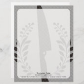 Das Vintage Messer des Art-Koch, das Briefbogen (Vorne/Hinten)