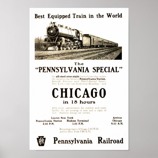 Das Vintage Pennsylvania-Sonderposter Poster (Vorne)