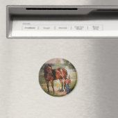 Das Vintage-Pferd Magnet (In Situ (Geschirrspüler))