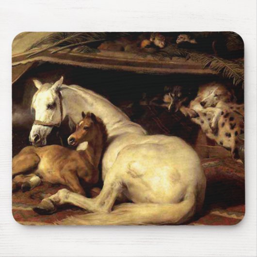 Das Vintage Pferd Mousepad (Vorne)