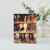 Das Vintage Pferd Postkarte (Stehend Vorderseite)