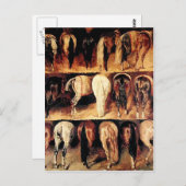 Das Vintage Pferd Postkarte (Vorne/Hinten)