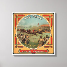 Das Vintage Pferderennen von Derby David Dunlop Leinwanddruck