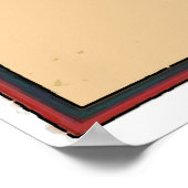 Das Vintage Poster am Strand (Ecke)