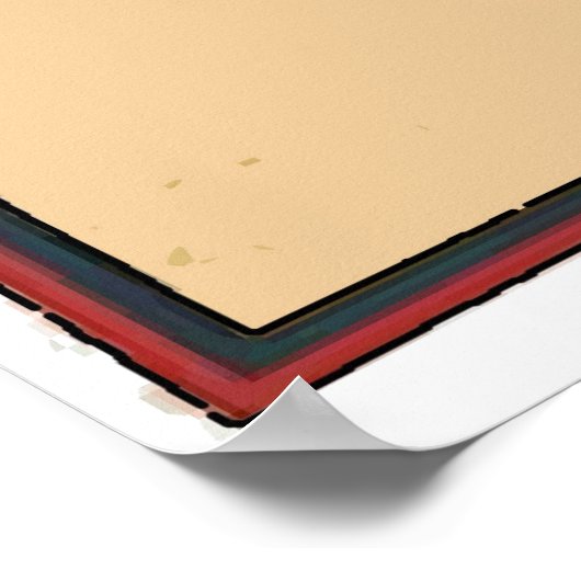 Das Vintage Poster am Strand (Ecke)