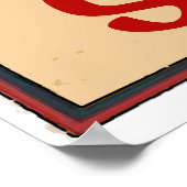 Das Vintage Poster am Strand (Ecke)