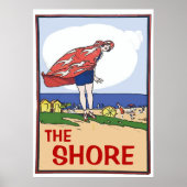 Das Vintage Poster am Strand (Vorne)