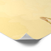 Das Vintage Poster am Strand (Ecke)