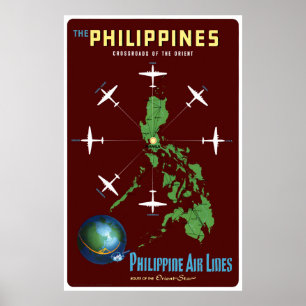 Das Vintage Reise-Plakat Philippinen wieder Poster