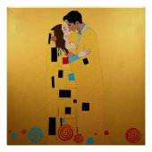 Das Vintage romantische Porträt der ❤️ Poster (Vorderseite)