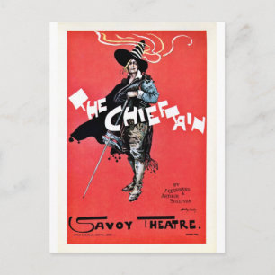Das Vintage Savoytheater des Chieftain Postkarte
