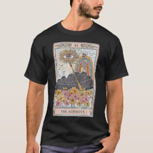 Das Vintage Skelett der Audacity-Tarot-Karte mysti T-Shirt