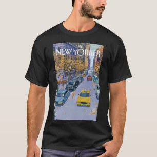 Das Vintage Titelposter des New Yorker T-Shirt
