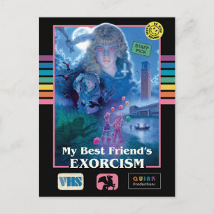 Das Vintage-VHS-Cover für den Exorzismus meiner be Postkarte