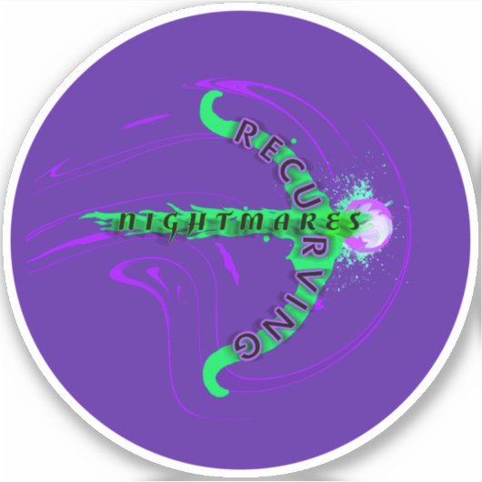 Das Vinyl-Sticker-Logo für Albträume wiederbeleben Aufkleber (Vorderseite)