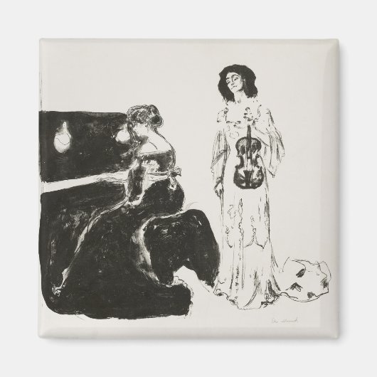 Das Violinkonzert (1903) von Edvard Munch. Magnet (Vorne)