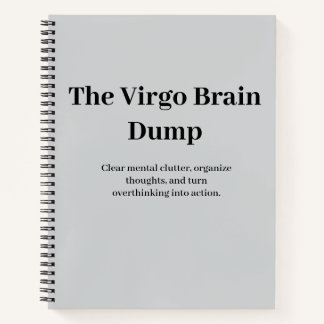 Das Virgo-Brain-Dump-Notizbuch Notizblock