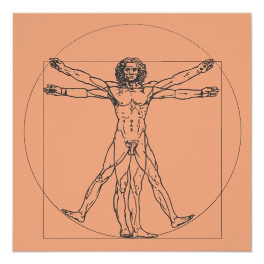 Das Vitruvian Man Poster (Vorderseite)
