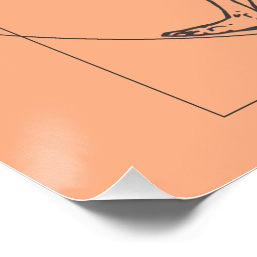 Das Vitruvian Man Poster (Ecke)