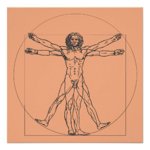 Das Vitruvian Mann-Plakat Poster