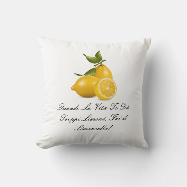 Das Vittoria Kissen (geschrieben auf italienisch) (Vorderseite)