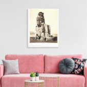 Das "Vocal Memnon", Kolossalstatue von Amenhotep I Leinwanddruck (Insitu (Wohnzimmer))