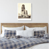 Das "Vocal Memnon", Kolossalstatue von Amenhotep I Leinwanddruck (Insitu (Schlafzimmer))