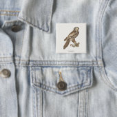 Das Vogelbild der Nordfalke (Surnia ulula) Button (Beispiel)
