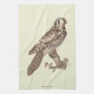 Das Vogelbild der Nordfalke (Surnia ulula) Geschirrtuch