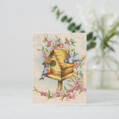 Das Vogelhaus Postkarte (Stehend Vorderseite)