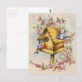 Das Vogelhaus Postkarte (Vorne/Hinten)
