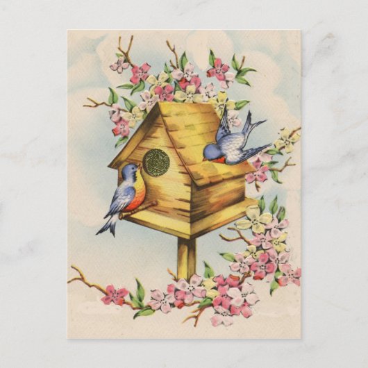 Das Vogelhaus Postkarte (Vorderseite)