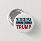Das Volk für Trump Button (Vorne & Hinten)