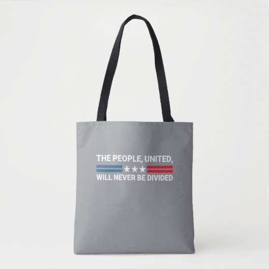 Das Volk, geeint, wird nie geteilt werden - Einhei Tasche (Vorderseite)